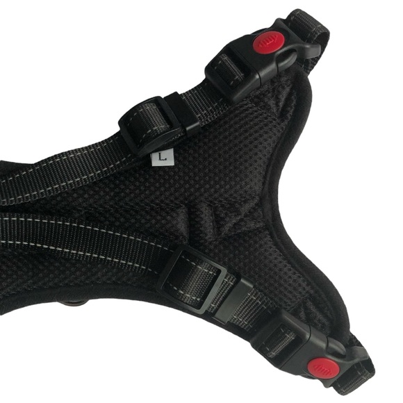 Dog Harness Padded No Pull Working + Chain Leash NEW - Picture 13 of 14